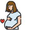 Starting a Family Icon - generic, pregnant woman